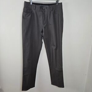 ESQ Fabric by Ing Loro Piana & Co Trousers Men's 34‎ Brown Grey Pants